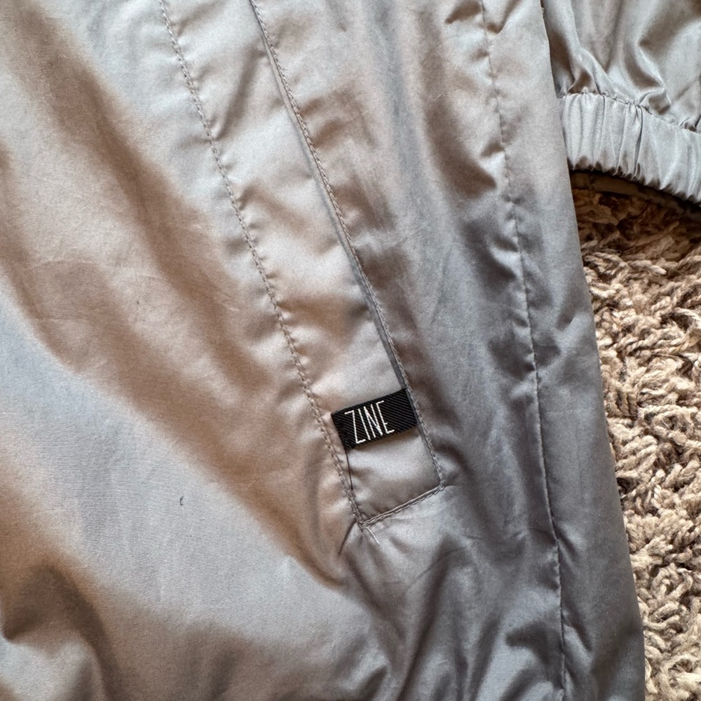 Zine Clothing Maroon and Gray Windbreaker - Picture 3 of 5